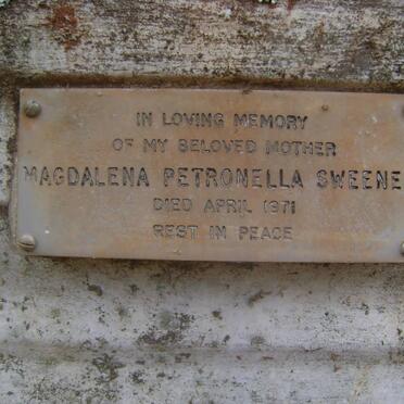 SWEENEY Magdalena Petronella -1971