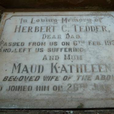TEDDER Herbert C. -1939 &amp; Maud Kathleen -1945 