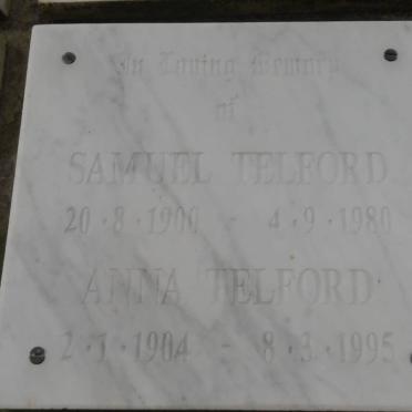 TELFORD Samuel 1900-1980 &amp; Anna 1904-1995