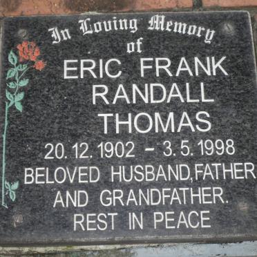 THOMAS Eric Frank Randall 1902-1998