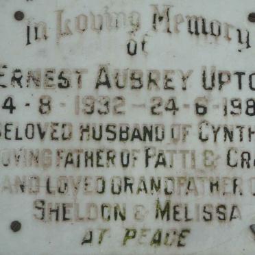 UPTON Ernest Aubrey 1932-1983