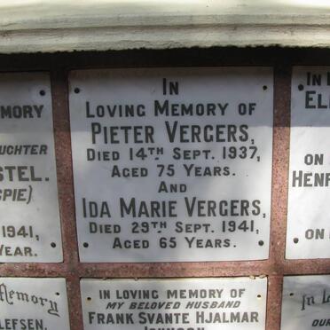 VERGERS Pieter -1937 &amp; Ida Maria -1941