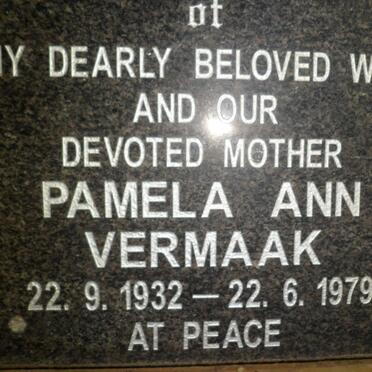 VERMAAK Pamela Ann 1932-1979