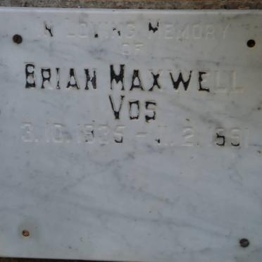 VOS Brian Maxwell 1935-1991