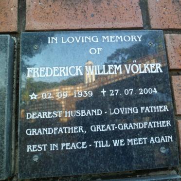 VÖLKER Frederick Willem 1939-2004