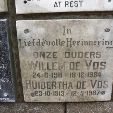 VOS Willem, de 1911-1984 &amp; Huibertha 1913-1987