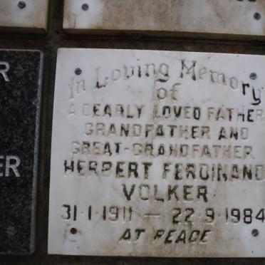 VOLKER Herbert Ferdinand 1911-1984
