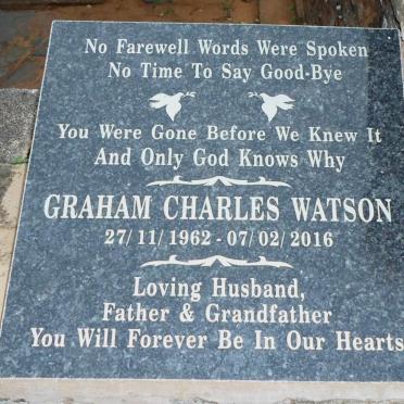 WATSON Graham Charles 1962-2016