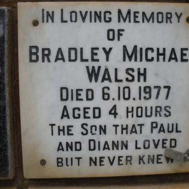 WALSH Bradley Michael -1977