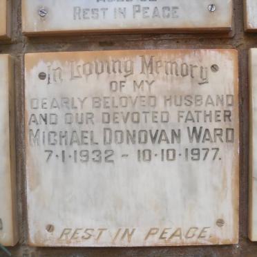 WARD Michael Donovan 1932-1977