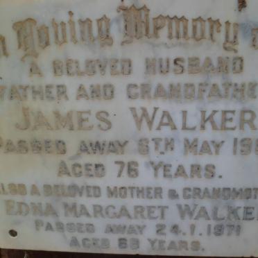 WALKER James -1969 &amp; Edna Margaret -1971
