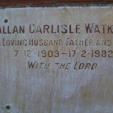 WATKINS Allan Carlisle 1909-1982