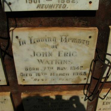WATKINS John Eric 1942-1965