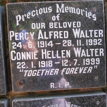 WALTER Percy Alfred 1914-1992 &amp; Connie Hellen 1918-1999