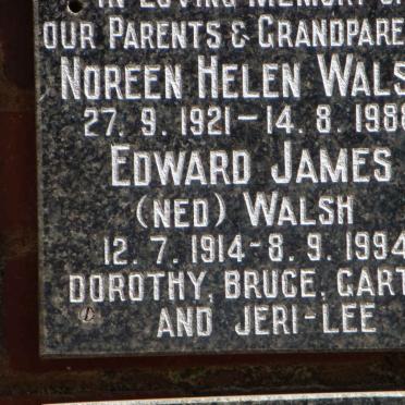 WALSH Edward James 1914-1994 &amp; Noreen Helen 1921-1988