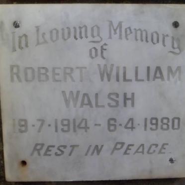 WALSH Robert William 1914-1980