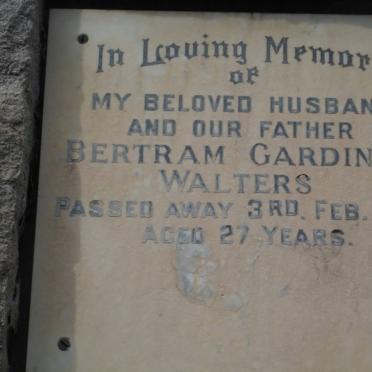 WALTERS Bertram Gardiner -1971