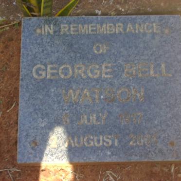 WATSON George Bell 1917-2001
