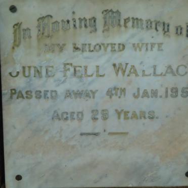 WALLACE June Fell -1957