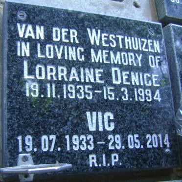 WESTHUIZEN Vic, van der 1933-2014 &amp; Lorraine Denice 1935-1994