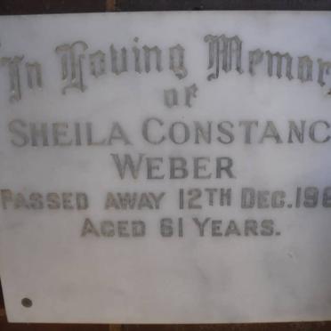 WEBER Sheila Constance -1968