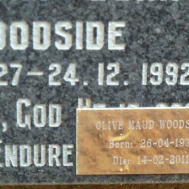 WOODSIDE William John 1927-1992 &amp; Olive Maud 1931-2011