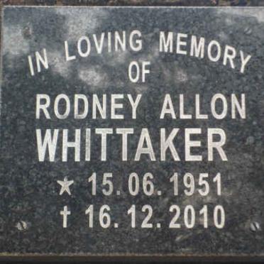 WHITTAKER Rodney Allon 1951-2010