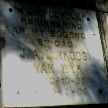 WYK J.A.L., van 1932-1986