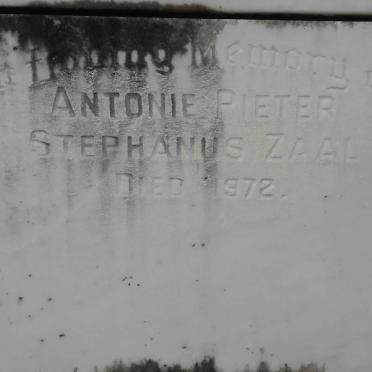 ZAAL Antonie Pieter Stephanus -1972