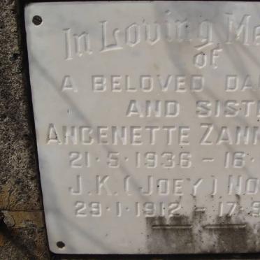 ZANNINELLO Ancenette 1936-1971 :: NOVELLA J. K. 1912-1977