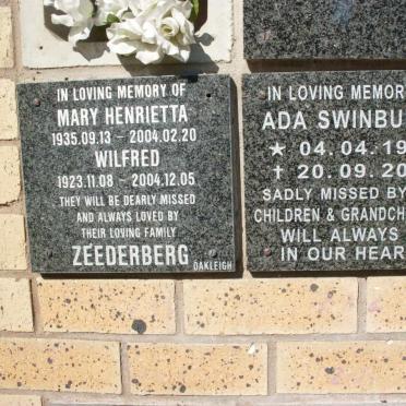 SWINBURNE :: ZEEDERBERG
