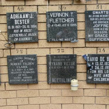 BEER, de :: BESTER :: CLARK :: FLETCHER :: NEETHLING :: SWARTS