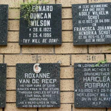 POTIRAKI :: VAN DE REEP :: SCHUT :: WILSON