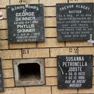JOOSTE :: RUTTER :: SKINNER