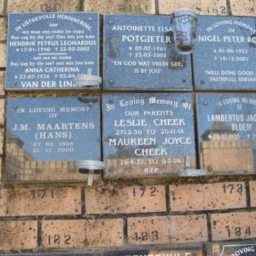 BLOEM :: CHEEK :: VAN DER LINDE :: MAARTENS :: POTGIETER :: ROSS