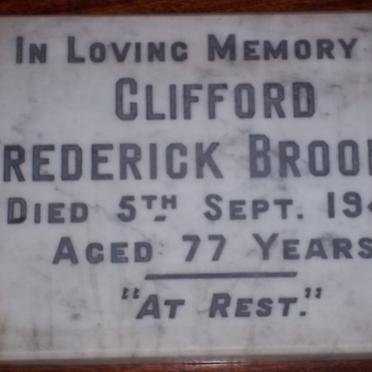 BROOKES Clifford Frederick -1942