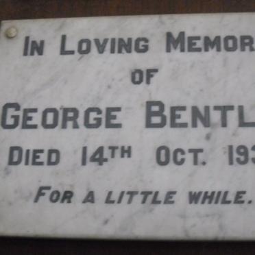 BENTLEY George -1938