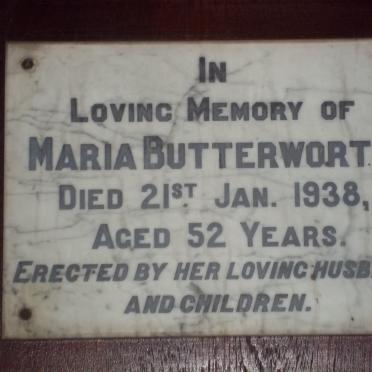 BUTTERWORTH Maria -1938
