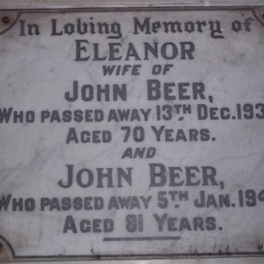 BEER John -1945 &amp; Eleanor -1935
