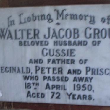 GROUT Walter Jacob -1950
