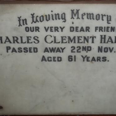 HARDINGE Charles Clement -1954