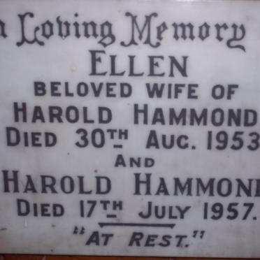 HAMMOND Harold -1957 &amp; Ellen -1953