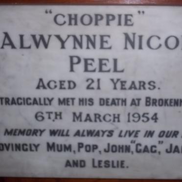 PEEL Alwynne Nicol -1954