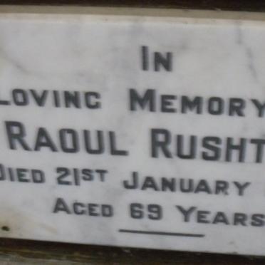 RUSHTON Raoul -1943