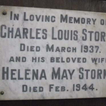 STORM Charles Louis -1937 &amp; Helena May -1944