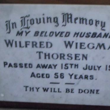 THORSEN Wilfred Wiegman -1952