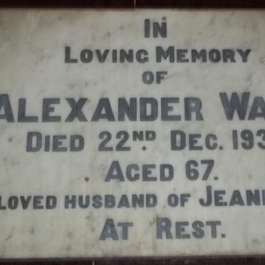 WATT Alexander -1937