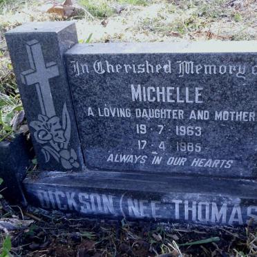 DICKSON Michelle nee THOMAS 1963-1985