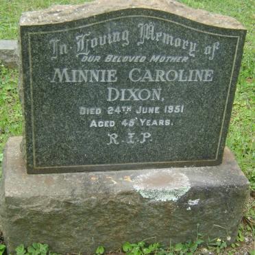 DIXON Minnie Caroline 1951