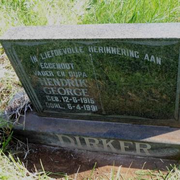 DIRKER Hendrik George 1915-1991